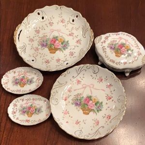 Lipper & Mann Bristol Garden Vintage Porcelain 6pc